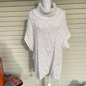 Sonoma Cowl Neck Poncho Size L/XL